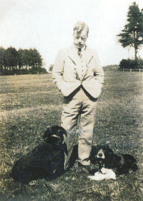 Denys Watkins-Pitchford (BB) with his dogs taken in 1941